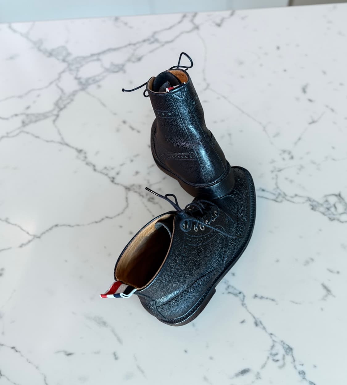 260~265/ 톰브라운 페블 그레인 레더 윙팁 부츠 상품이미지7