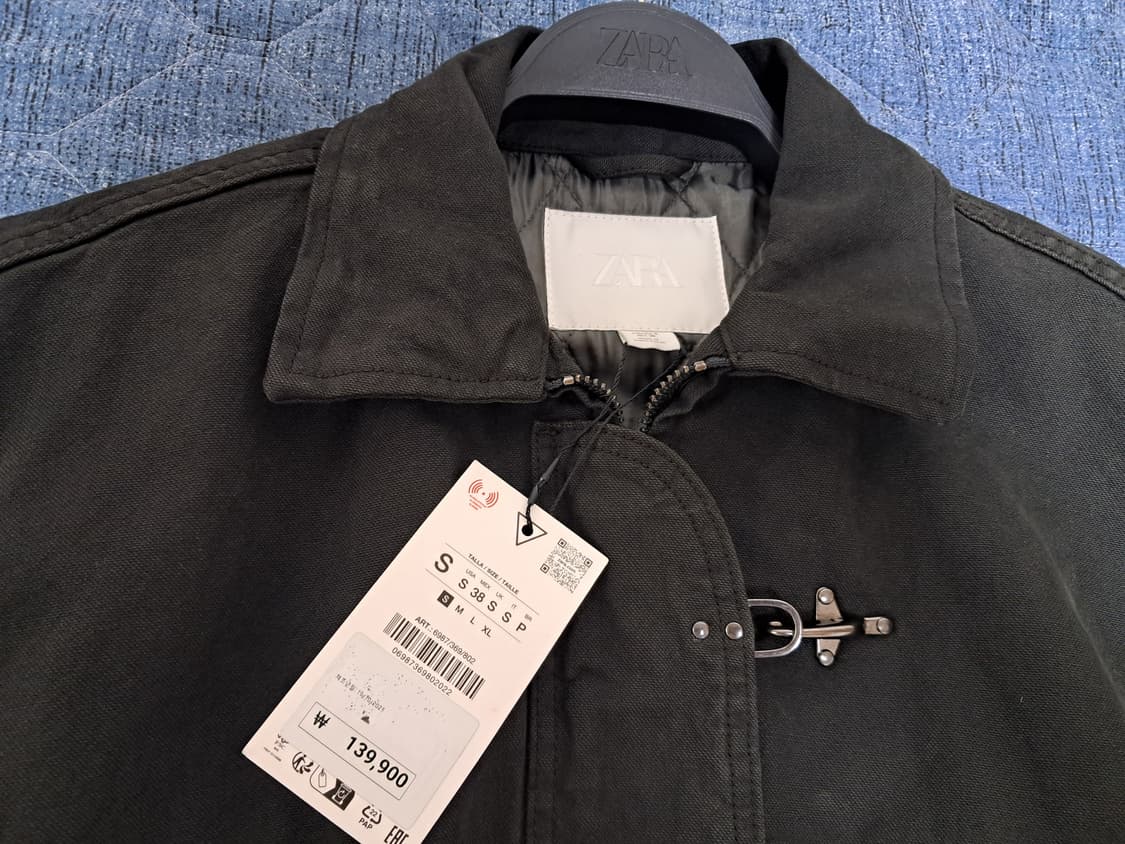 (새상품) 자라 파이어맨 점퍼 그레이컬러 S사이즈 상품이미지2