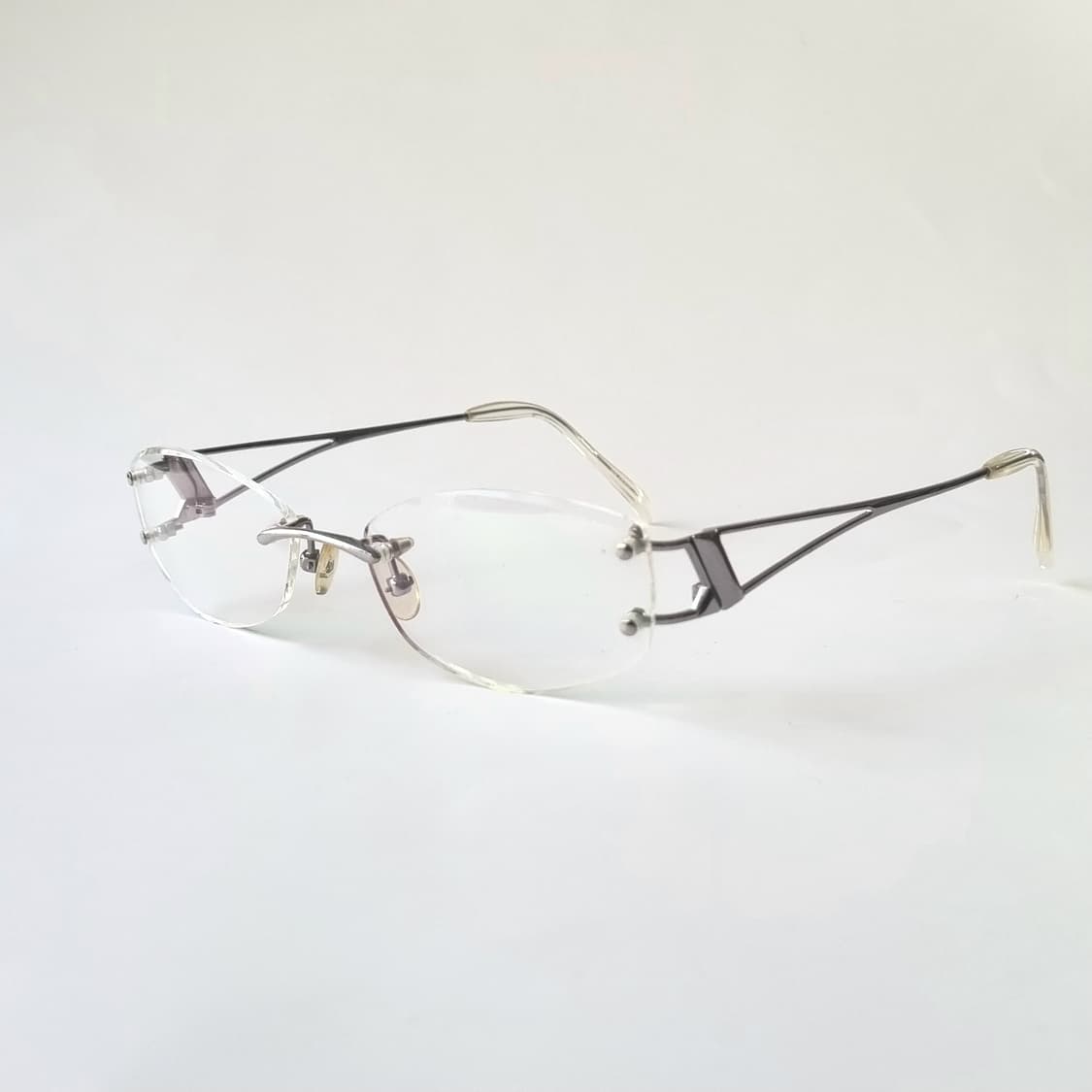데드스탁 빈티지 오벌 무테 안경테 1566 상품이미지3