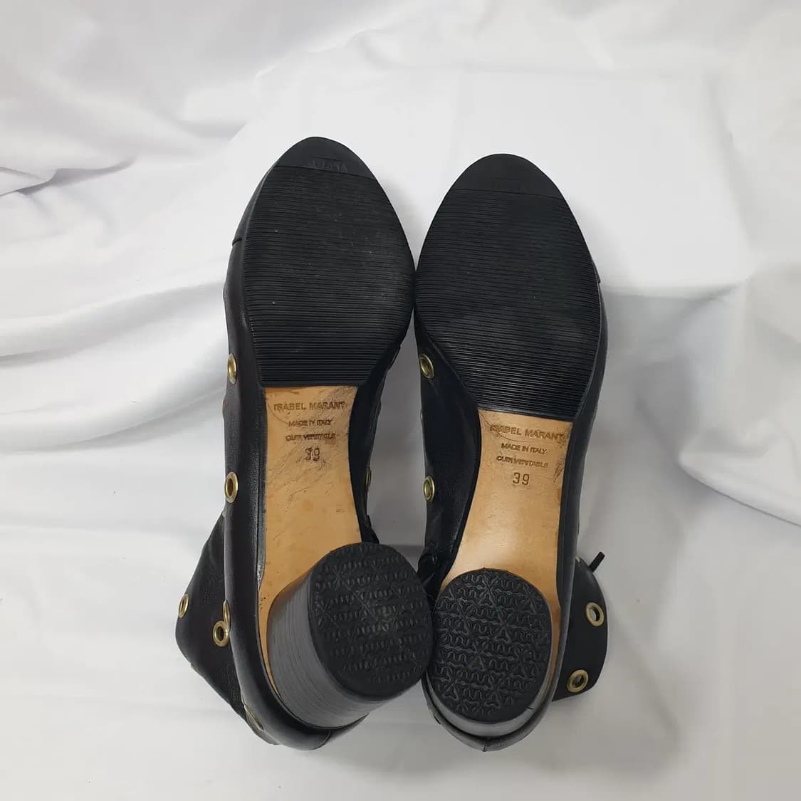 39/250 이자벨 마랑 다네이 아일릿 레더 앵클 부츠 상품이미지5