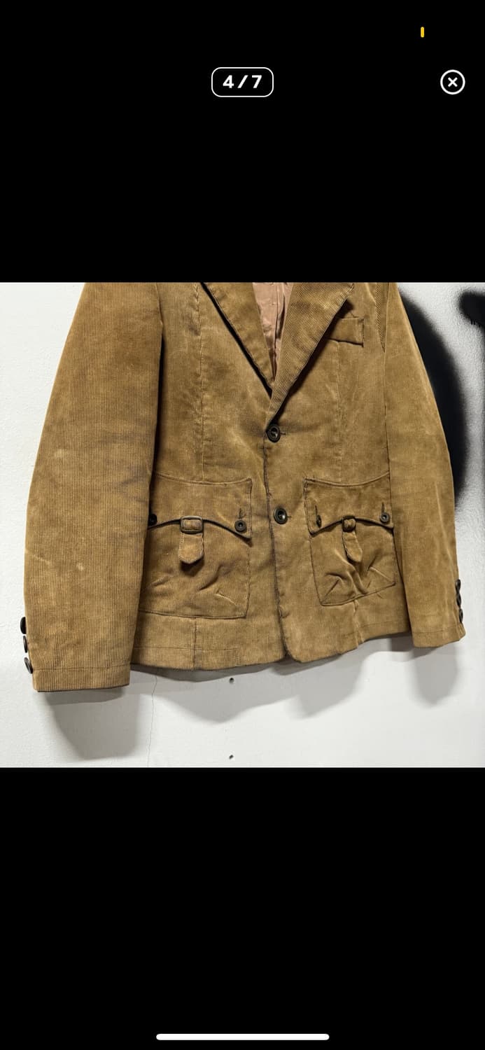 VTG 빈티지 코듀로이 골덴 웨스턴 버클 디테일 블레이저 자켓 상품이미지4