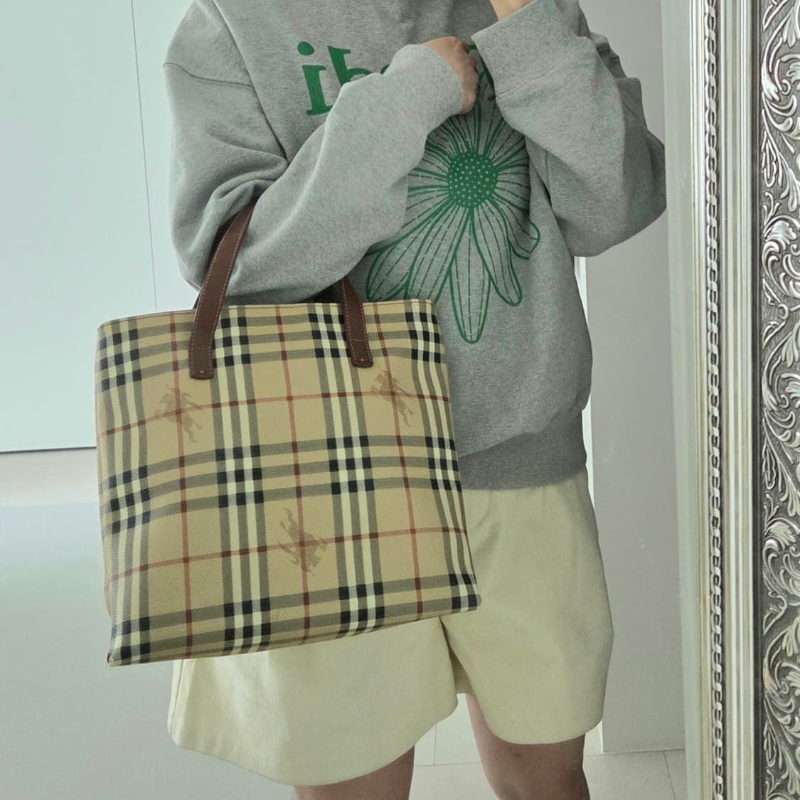 BURBERRY 버버리 정품 토트백 스퀘어백 빈티지체크 클래식 상품이미지1