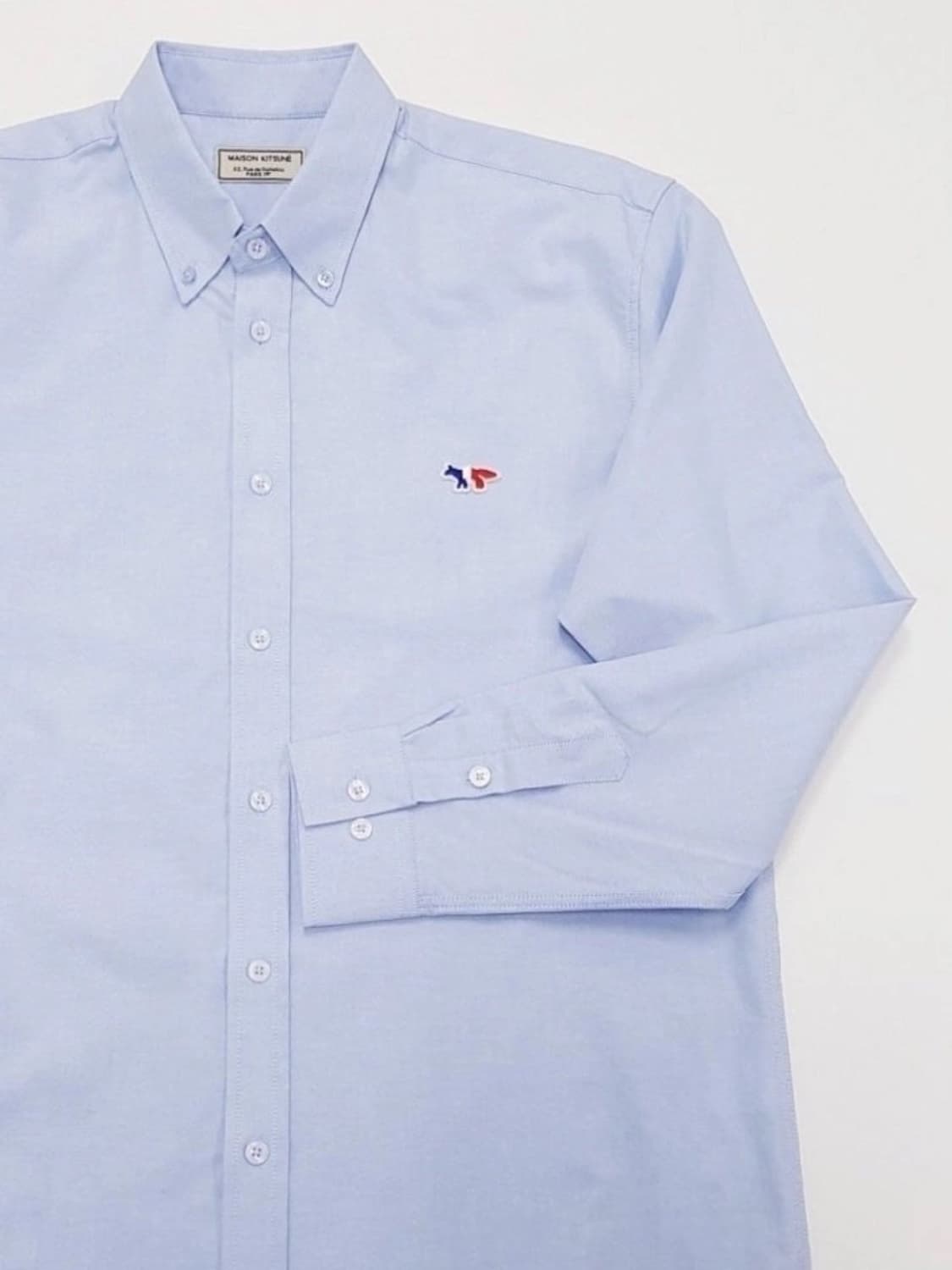 메종키츠네 트라이컬러 폭스헤드 옥스포드 셔츠 (40사이즈) 상품이미지2