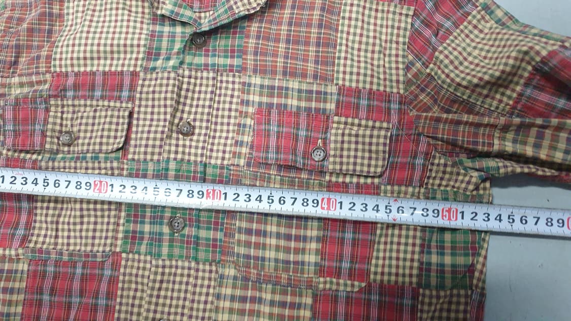 폴로 랄프로렌 패치워크 셔츠 M 상품이미지4