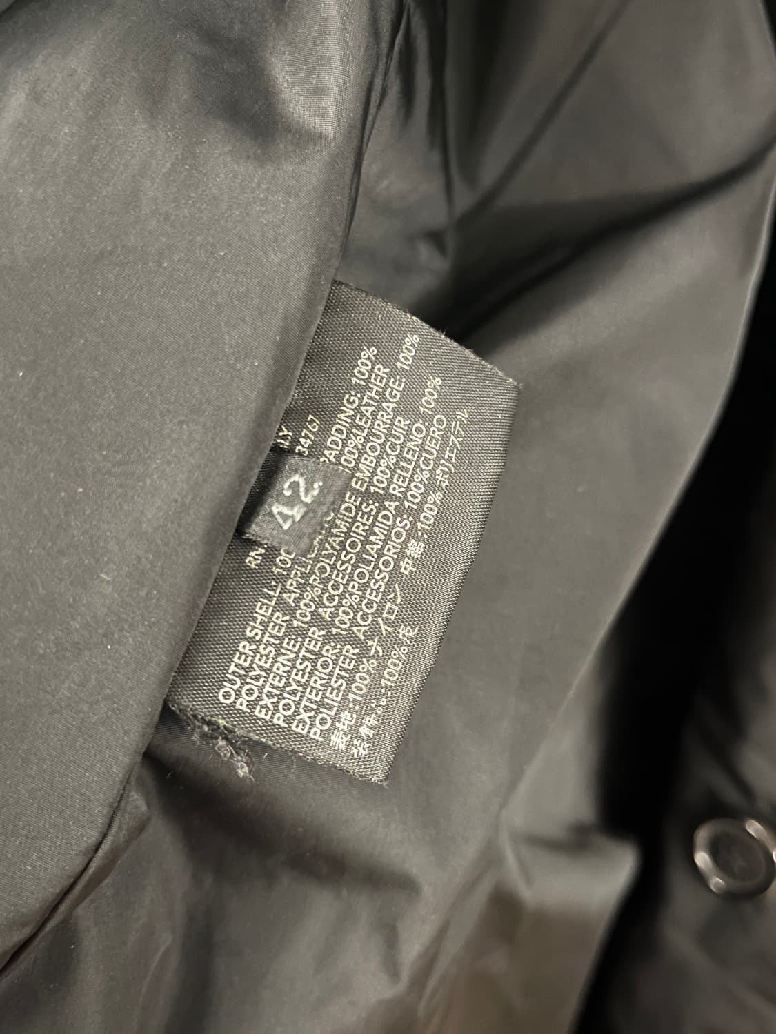 프라다 스카프 후드 패디드 롱코트 상품이미지5