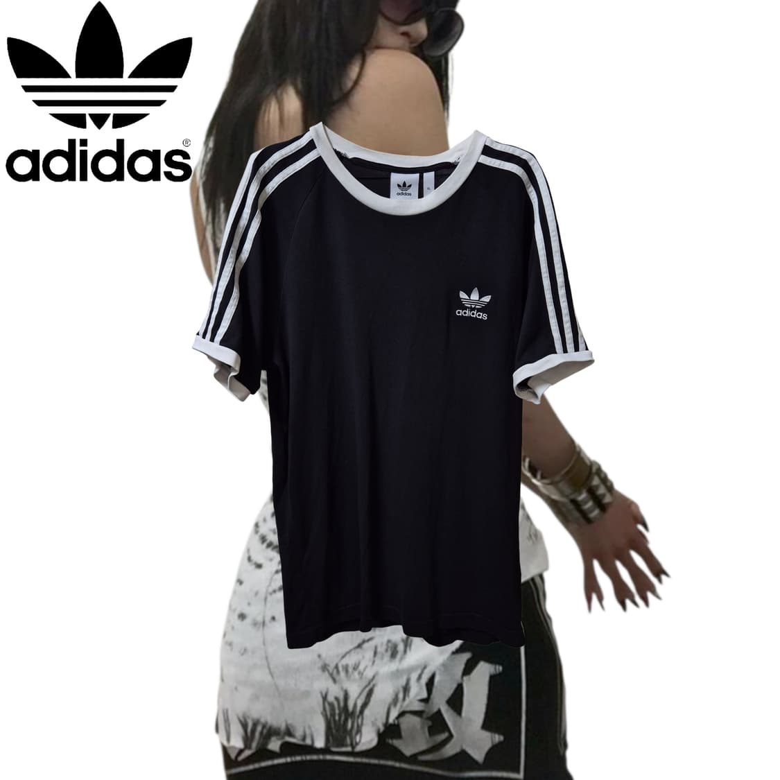 ADIDAS Black track Ringer top 상품이미지1