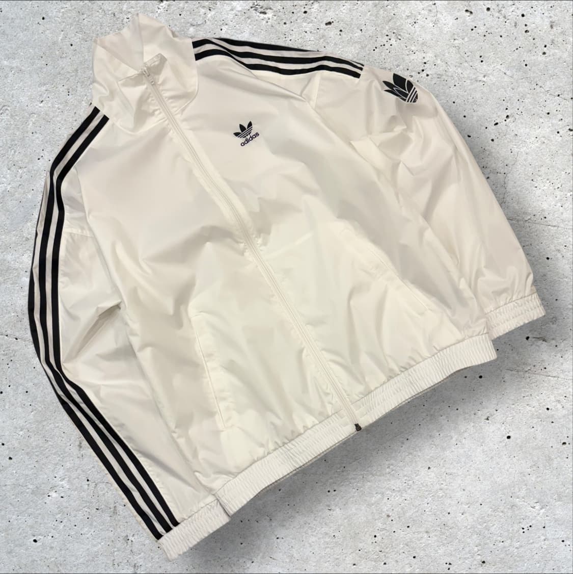 [M] 아디다스 레트로 트레포일 삼선 트랙 자켓 화이트 C136 상품이미지1