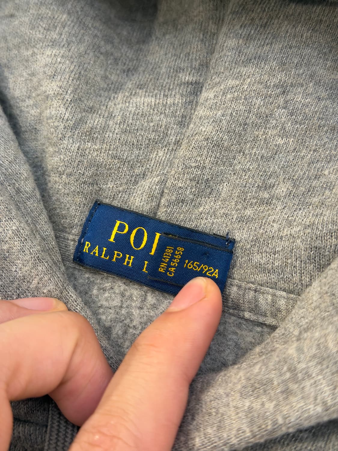 신형) 폴로 랄프로렌 포니로고 후드티 그레이 상품이미지4