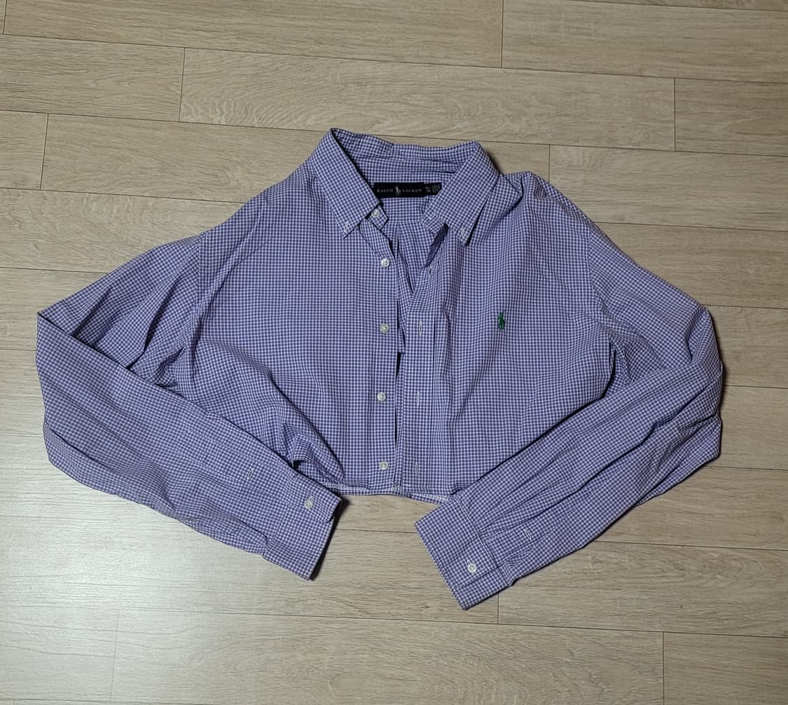 폴로 랄프로렌 크롭 체크 셔츠 김코디 커스텀 빈티지  상품이미지1