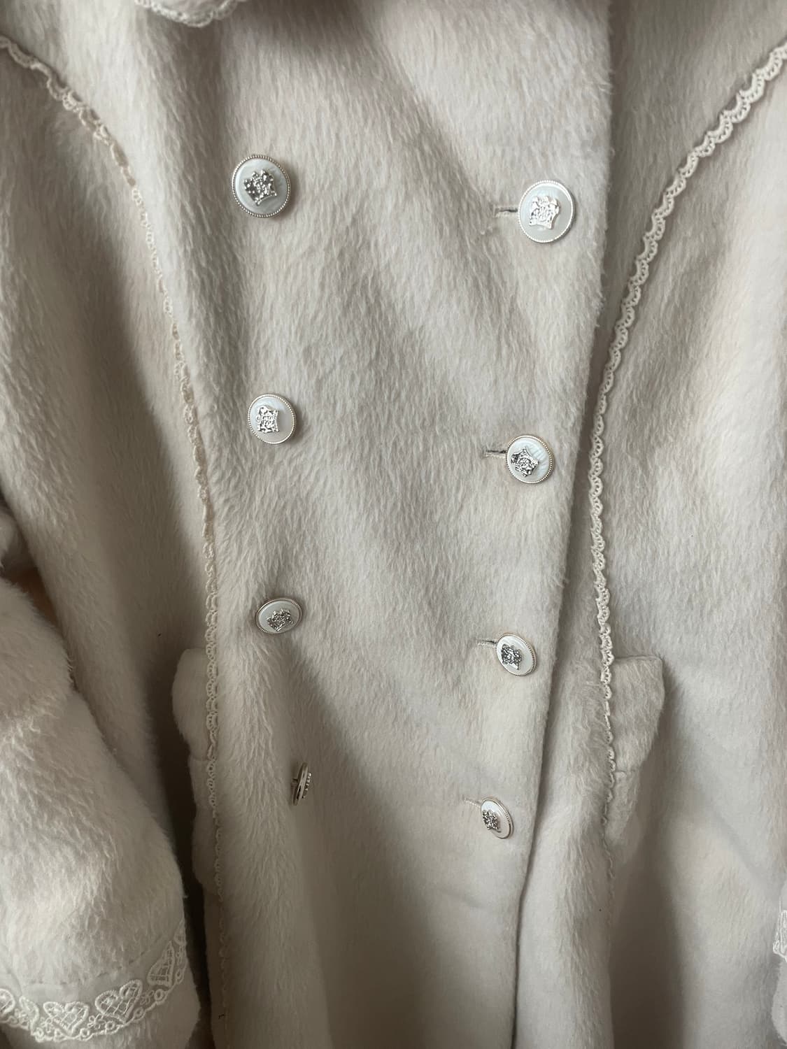 모리걸 빈티지 엑시즈팜 axes femme 러블리 아이보리 코트 🎀🤍 상품이미지4