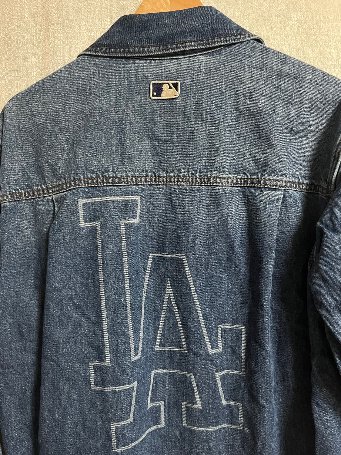MLB 엠엘비 LA 데님 셔츠 자켓 100 상품이미지8