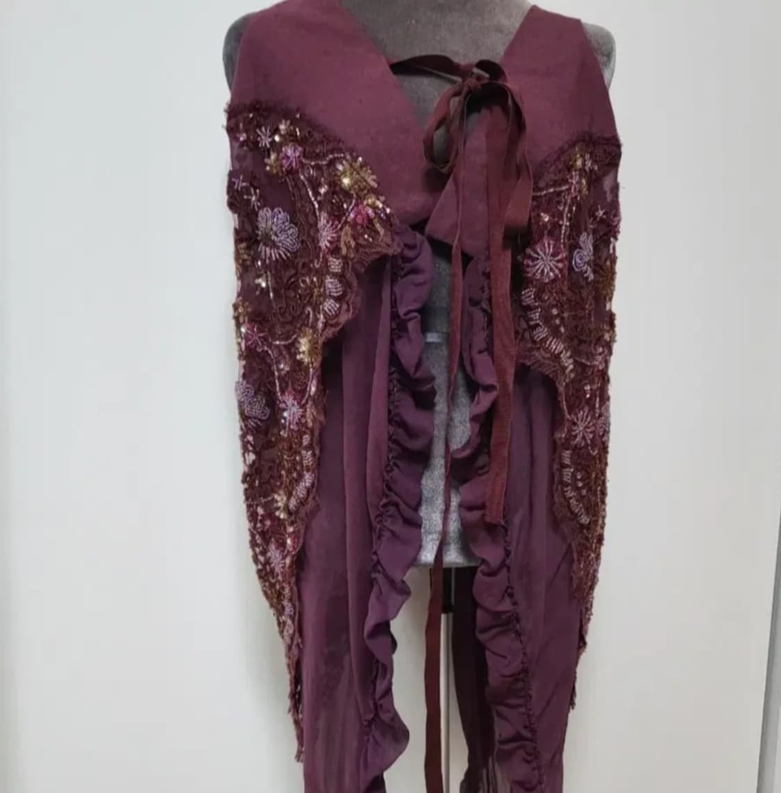 안토니오 마라스 실크 장식 베스트 조끼 Antonio Marras 상품이미지1