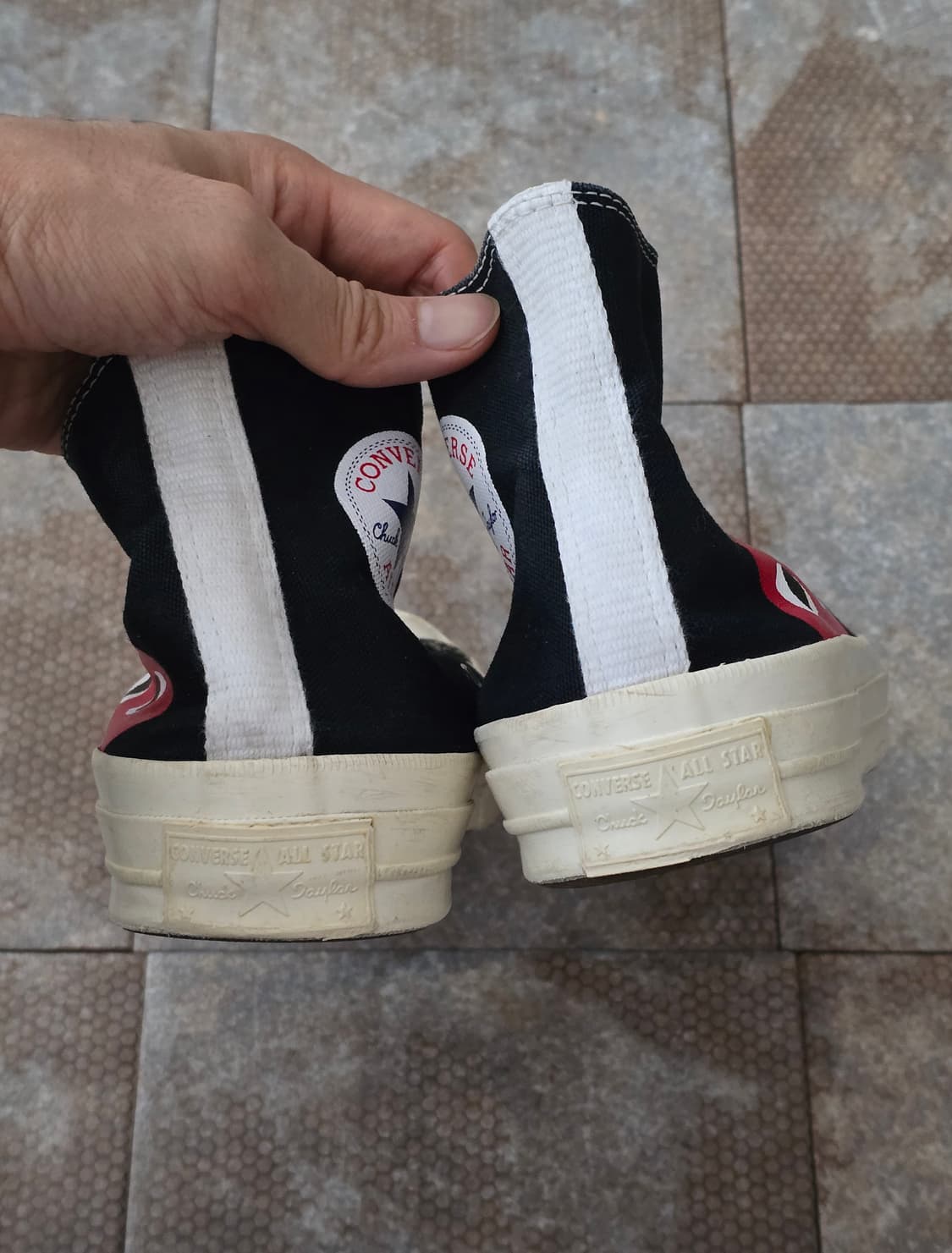 (255)컨버스 꼼데가르송 척 70 하이 블랙 상품이미지9