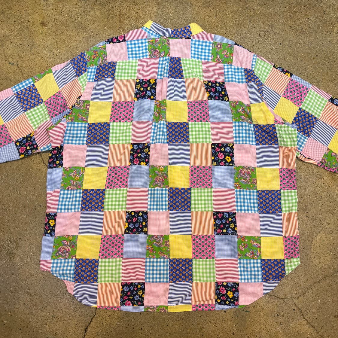 새상품급 미국 빈티지 폴로랄프로렌 패치워크 빅사이즈 오버핏 셔츠 상품이미지7