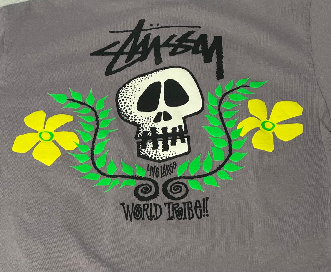 스투시 스컬 크레스트 티셔츠 모브 상품이미지5