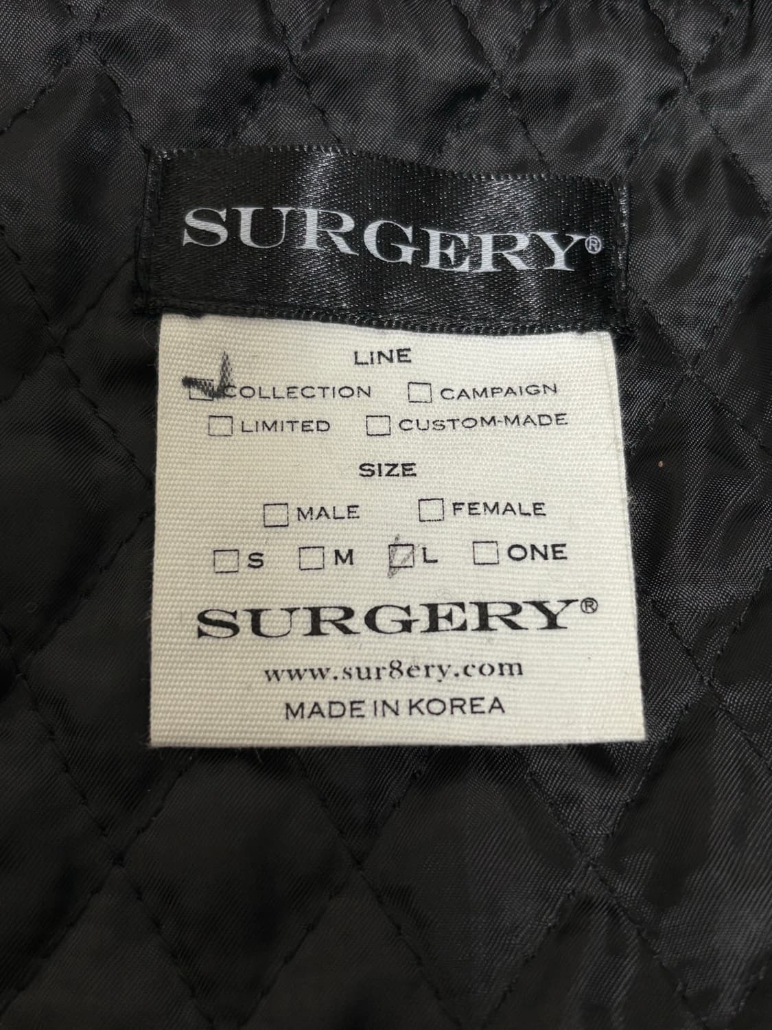 써저리 본커팅 바시티자켓 초판 L 사이즈 판매합니다. 상품이미지6