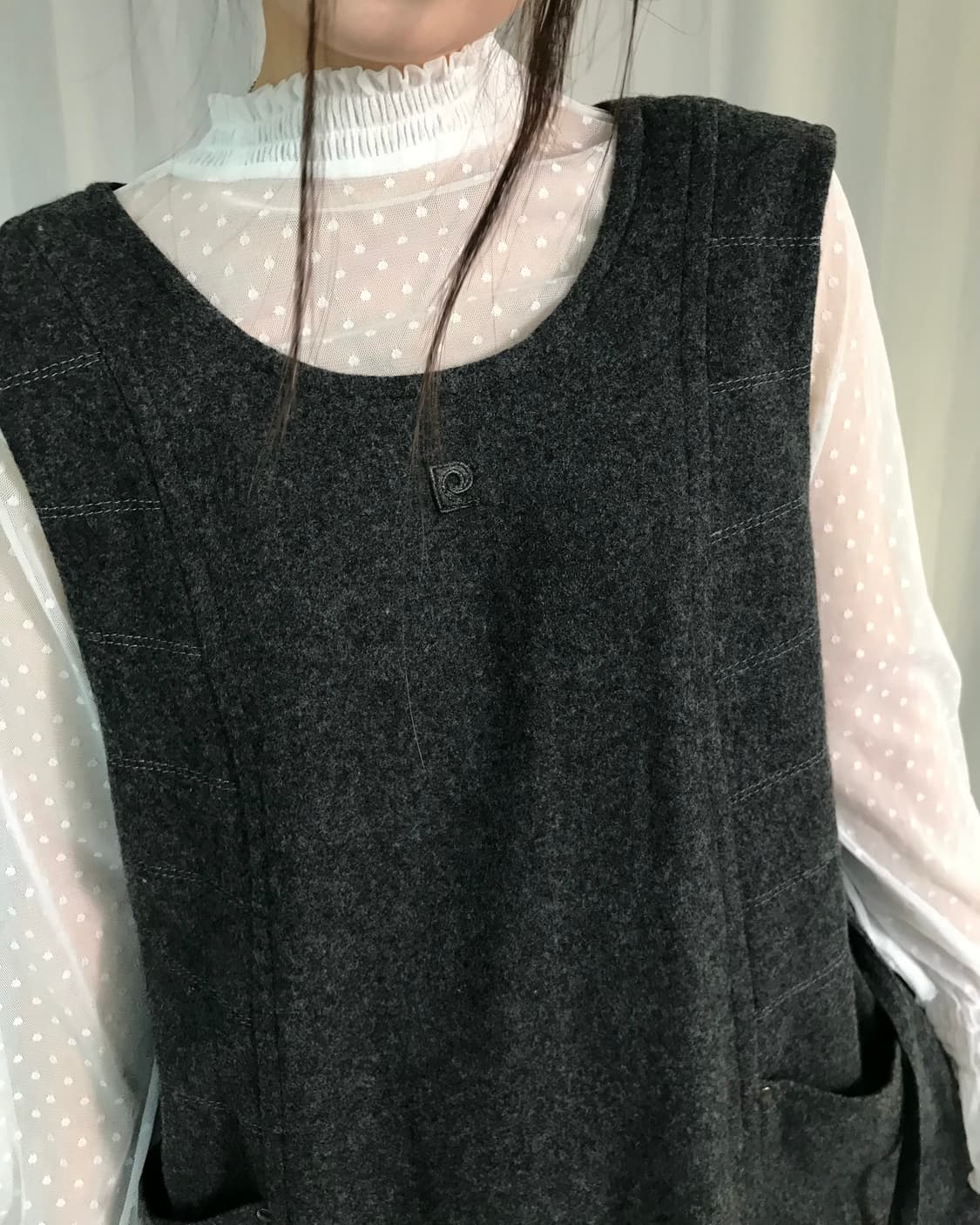 Pierre Cardin 그레이 원피스  상품이미지1