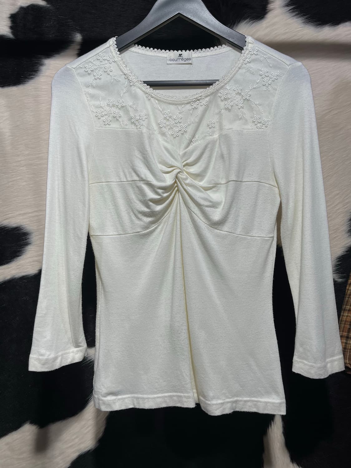 꾸레쥬 셔링 롱슬리브 상품이미지2