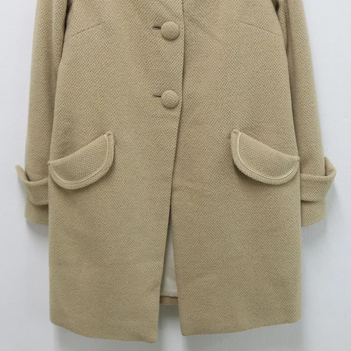 EF-DE 오네갸루 베이지 울 앙고라 혼방 코트 60147 상품이미지4