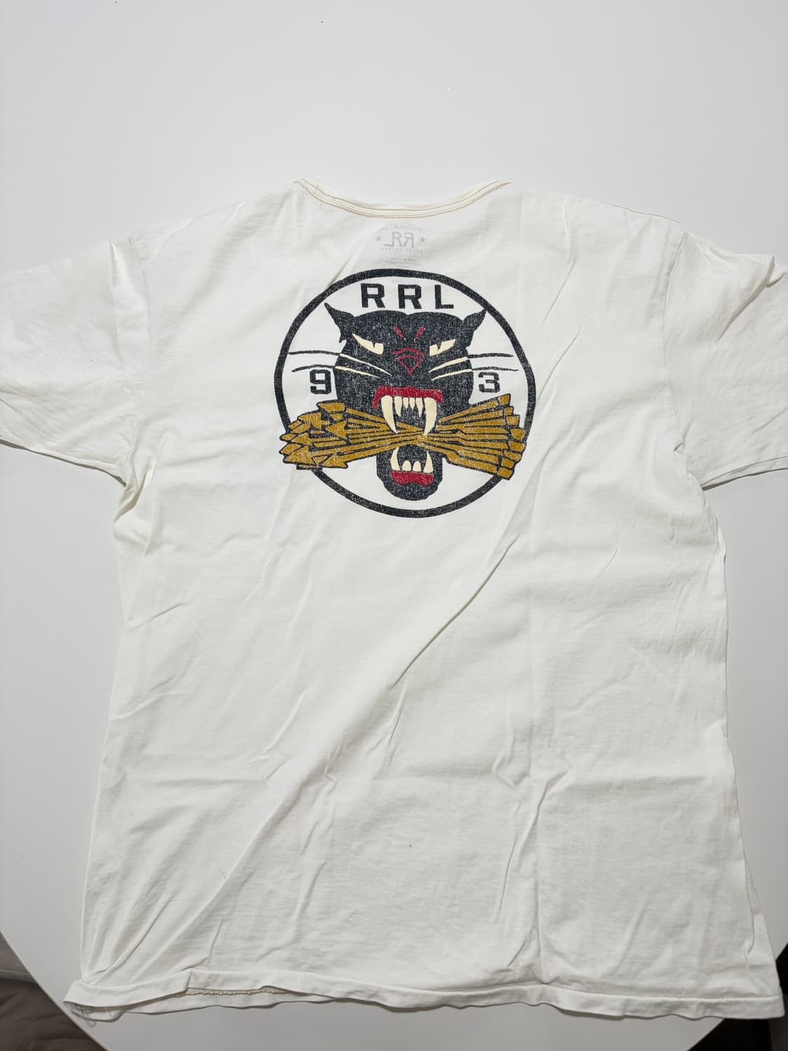 Rrl 가먼트 다이 저지 그래픽 티셔츠 상품이미지3