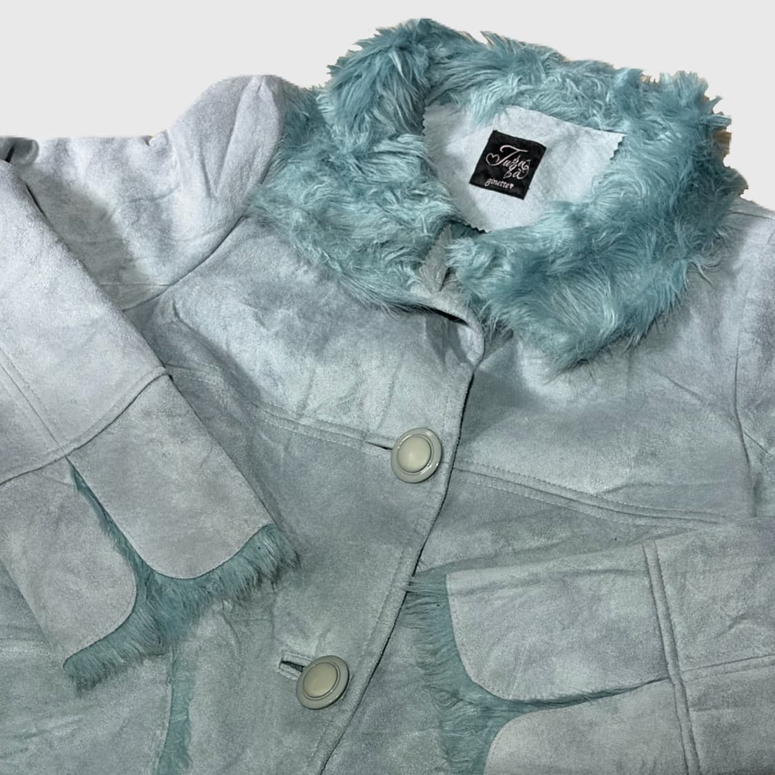 민트 퍼 롱코트 상품이미지3