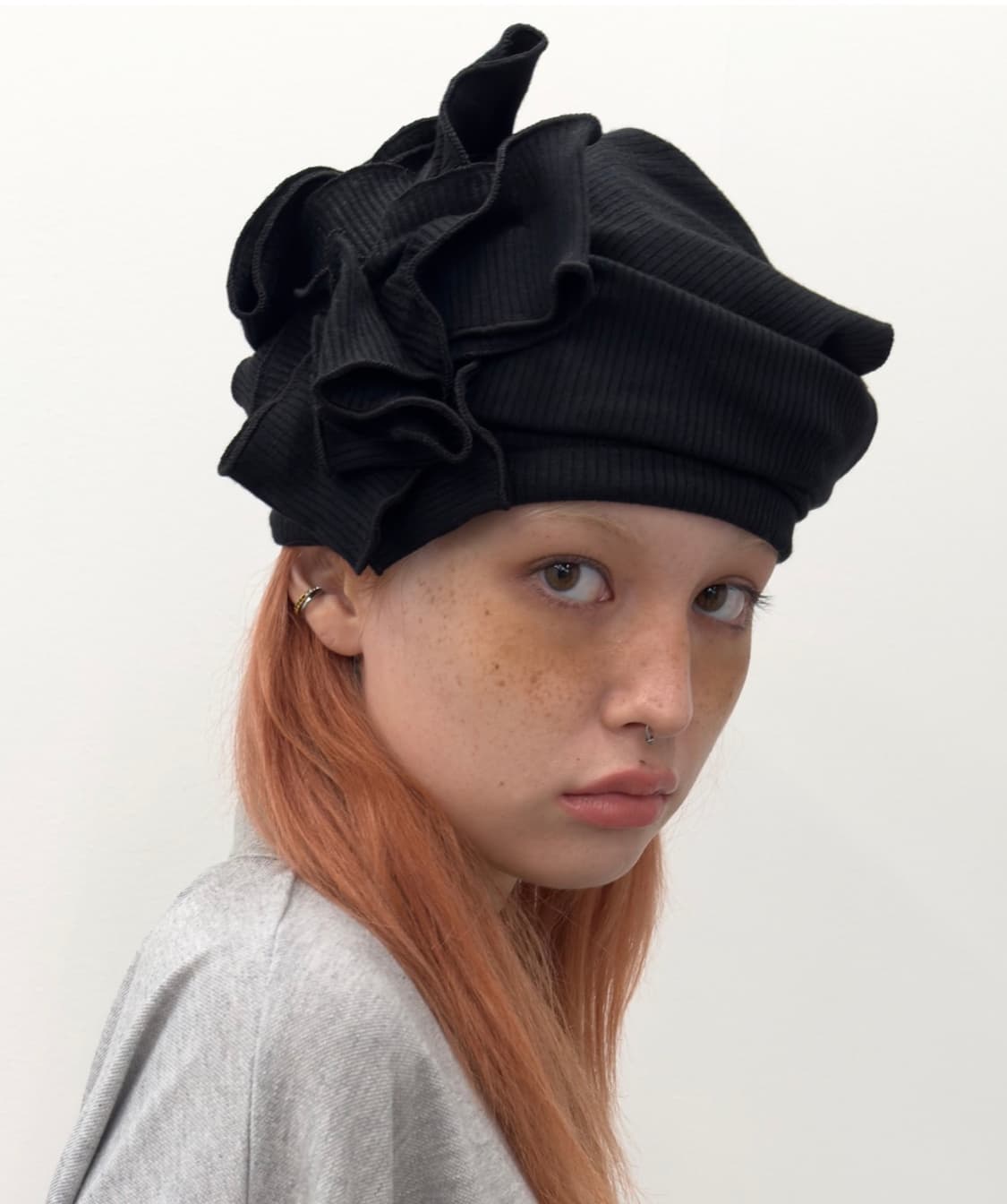 타입서비스 Gathered 비니 블랙 새상품 상품이미지1