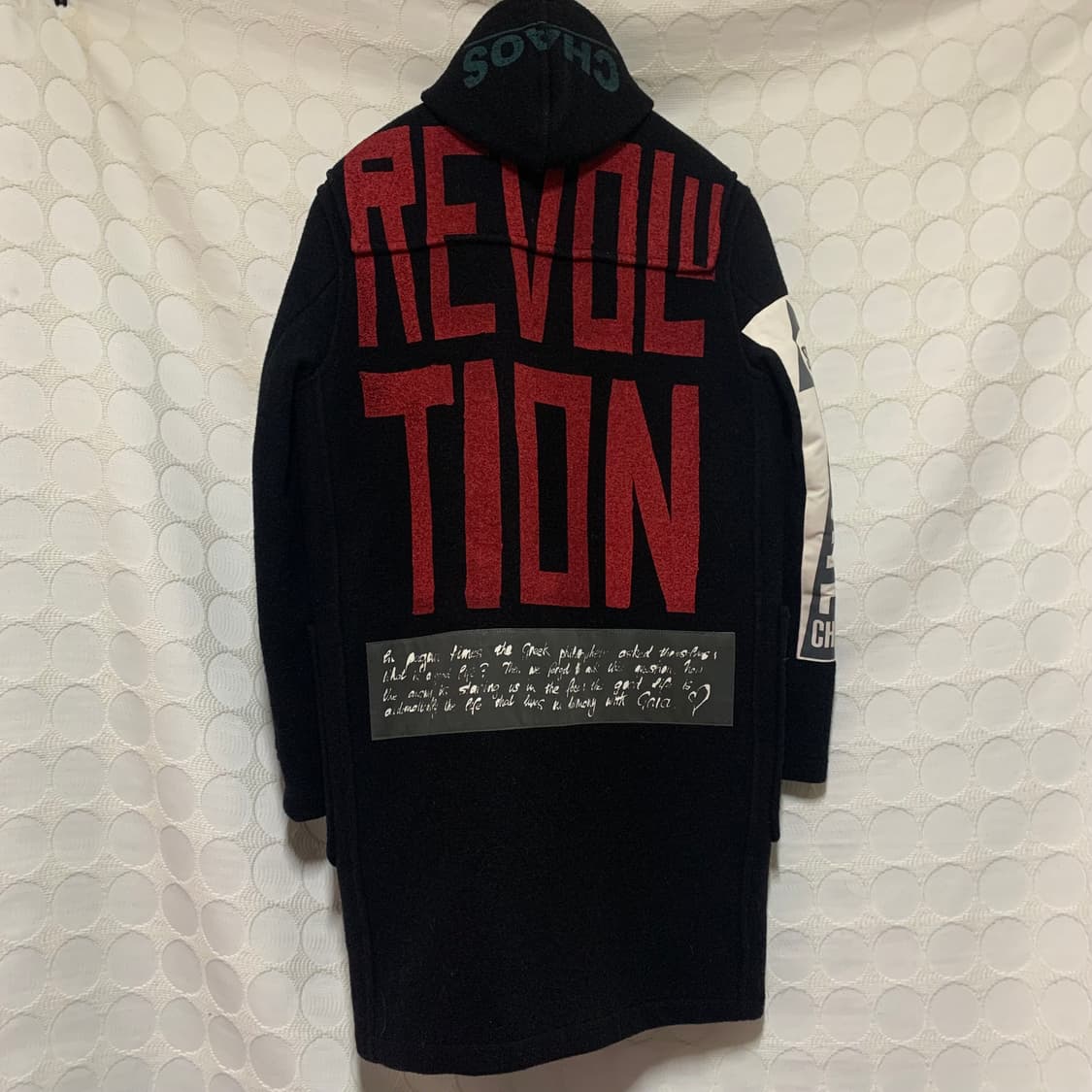 vivienne westwood chaos슬로건 울 코트 상품이미지6