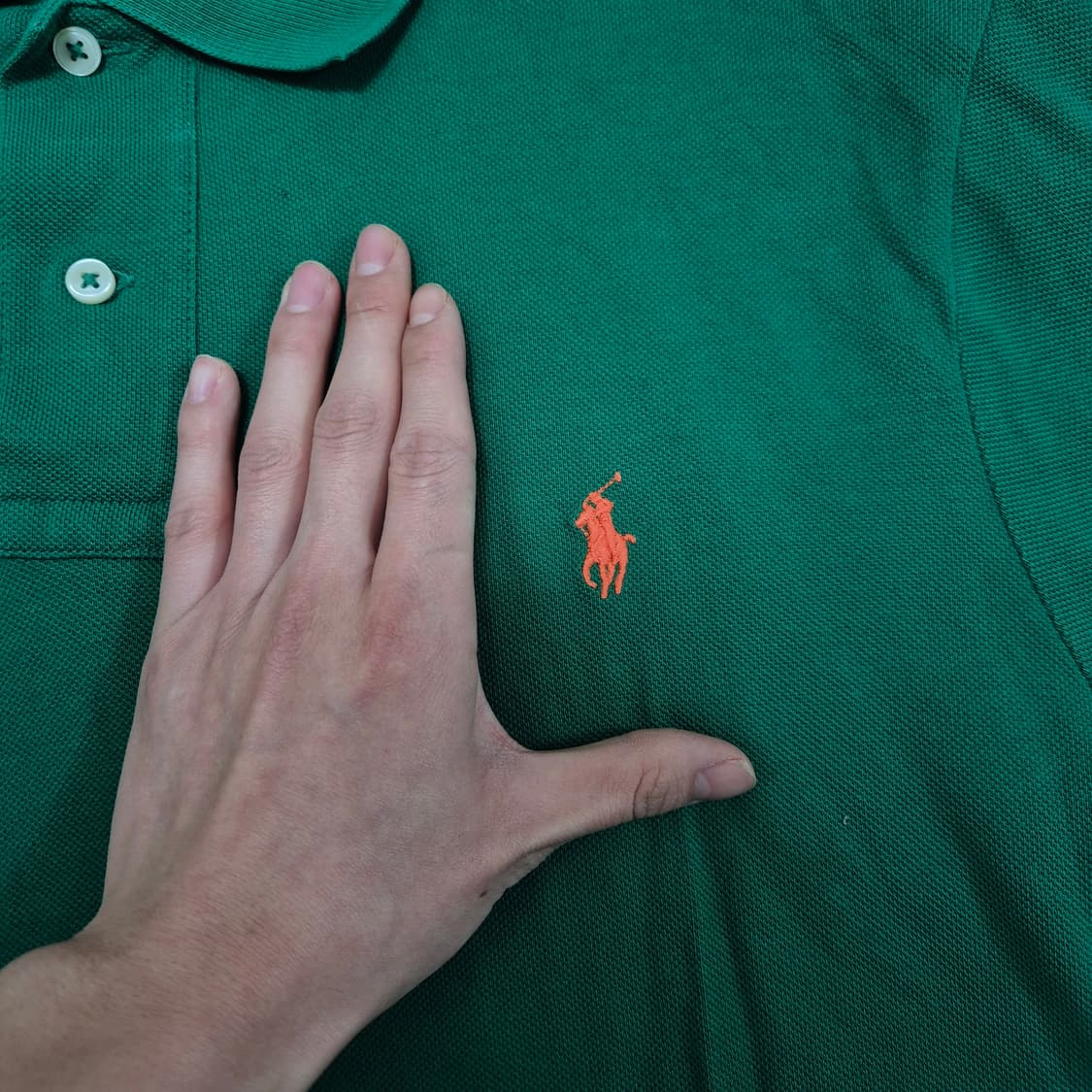 폴로 랄프로렌 스몰포니 커스텀 슬림핏 반팔 카라티 L(100) 상품이미지5