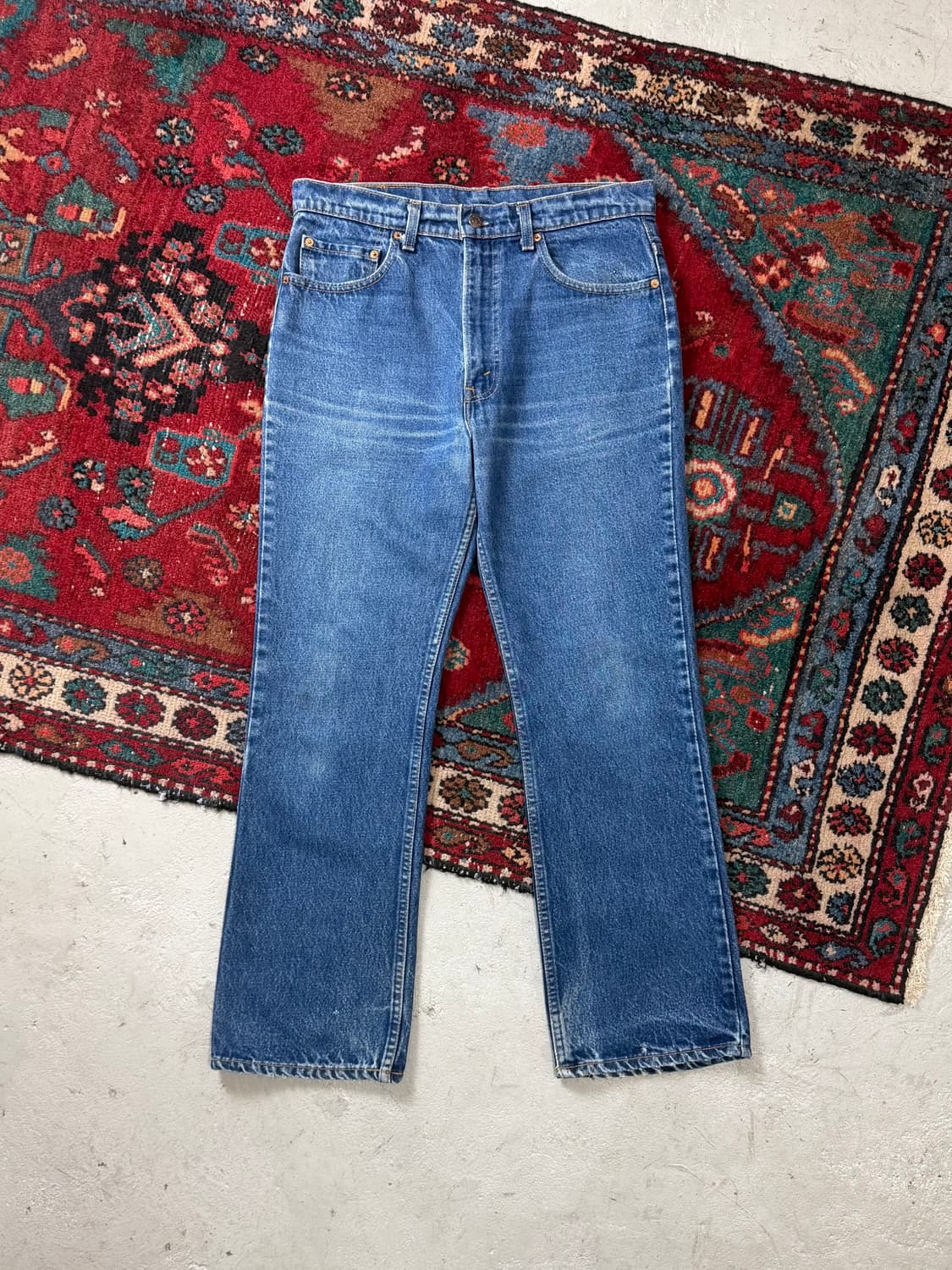 80's USA Made 리바이스 517 체인스티치 리바이스 진청  상품이미지1