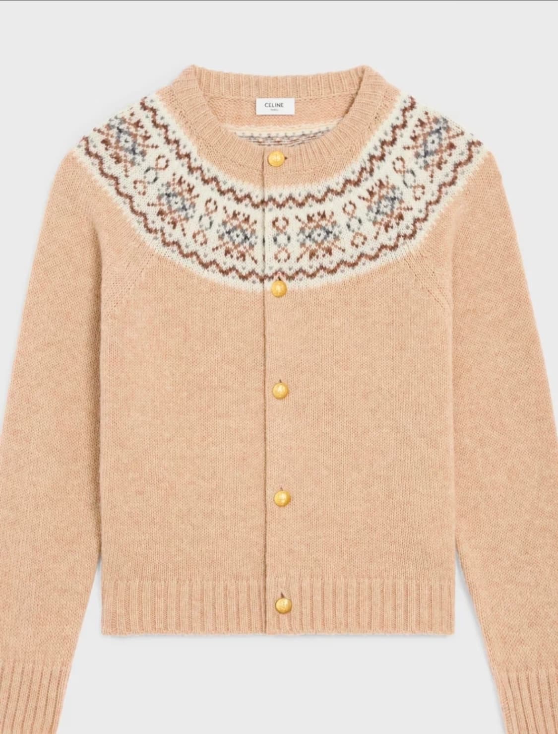 (새상품)셀린느 트리옹프 GD가디건 XL 상품이미지4