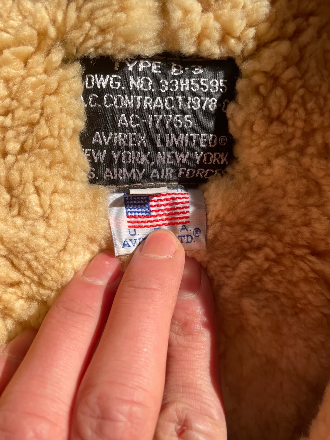 AVIREX US Flight Type B-3 Leather Jacket 상품이미지7