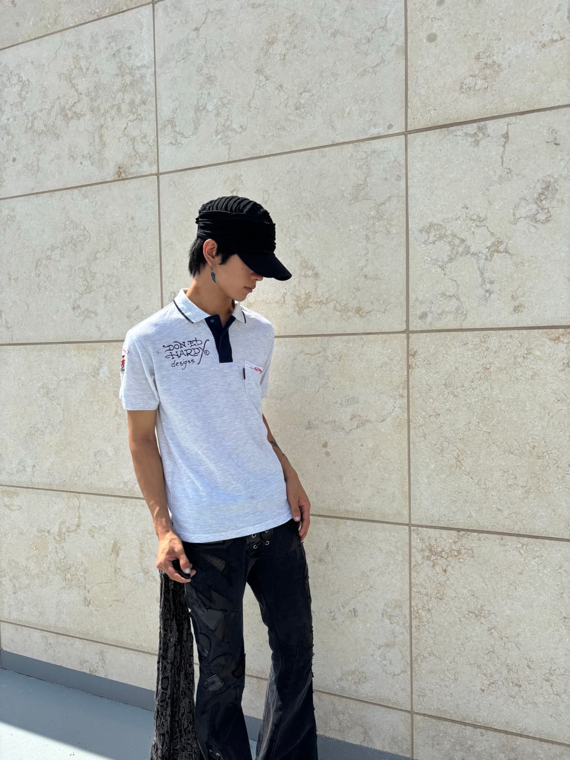 “Ed Hardy” Grey Print Tee 상품이미지7