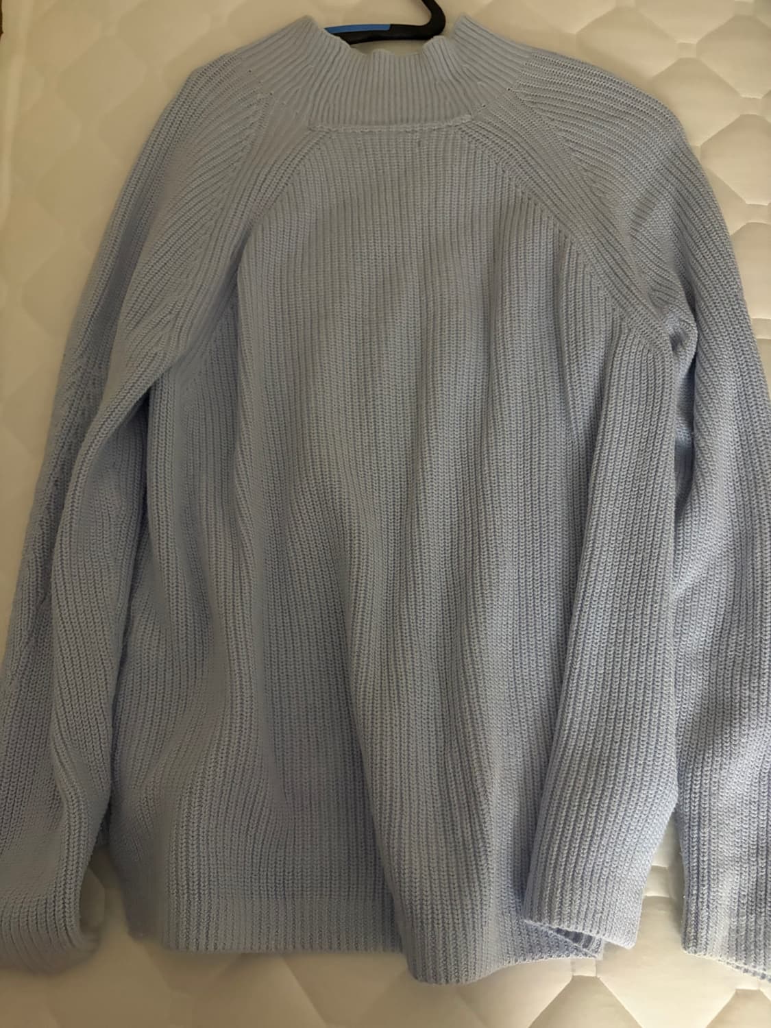 타미힐피거 하늘색 목폴라 니트  상품이미지2