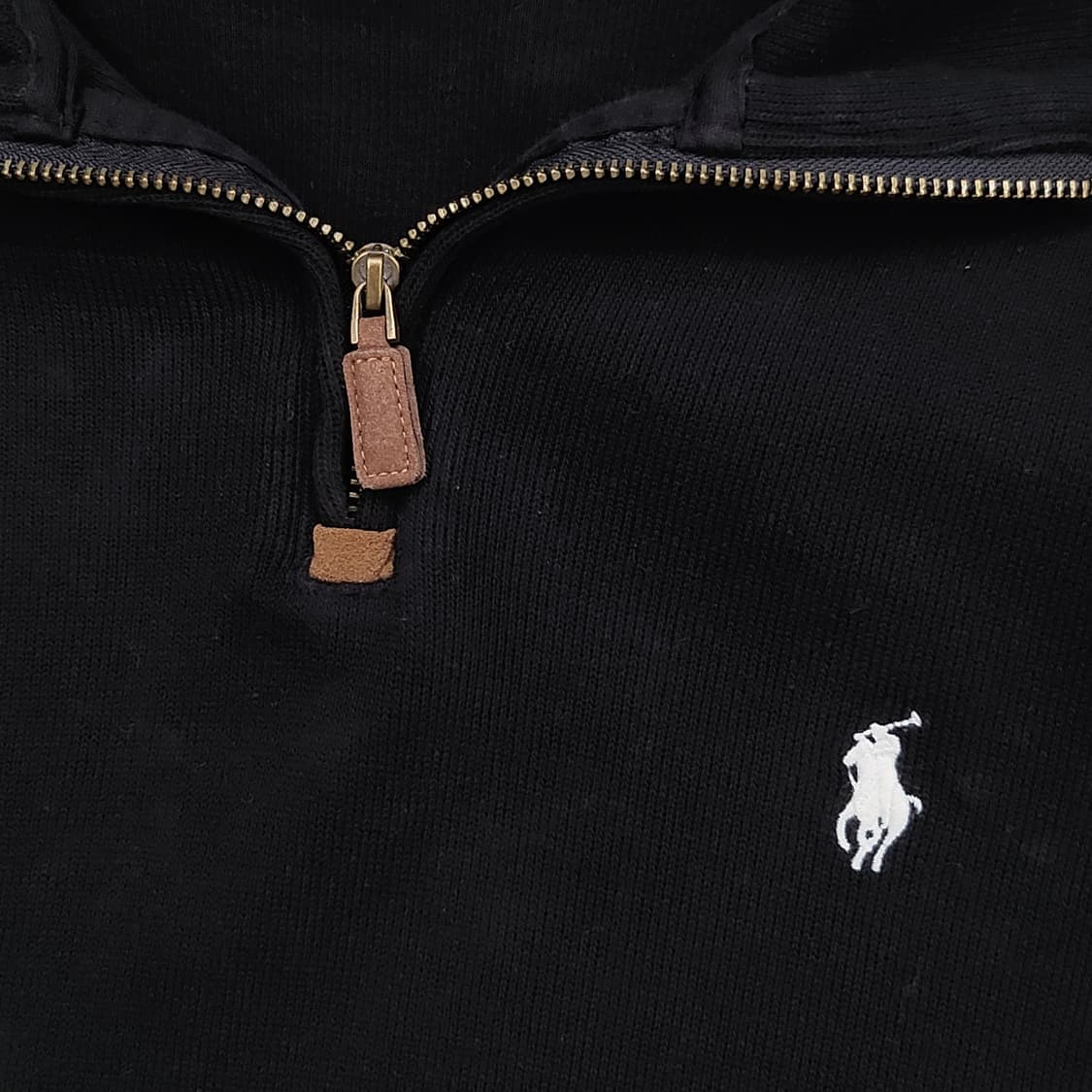 폴로랄프로렌 신형탭 블랙 반집업 코튼 니트 상품이미지6