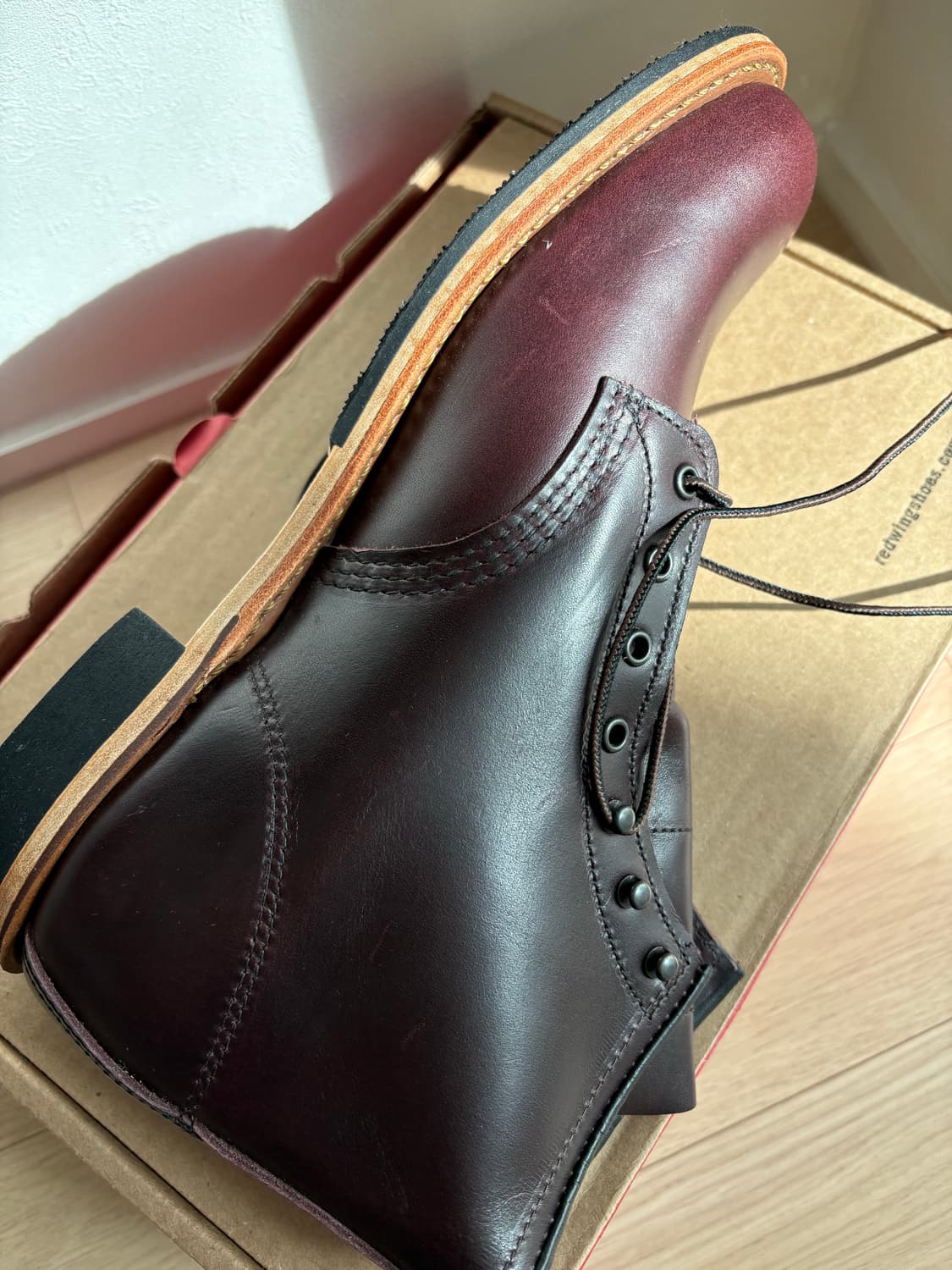 레드윙 벡맨 9419 블랙체리 9.5d 팝니다 상품이미지4