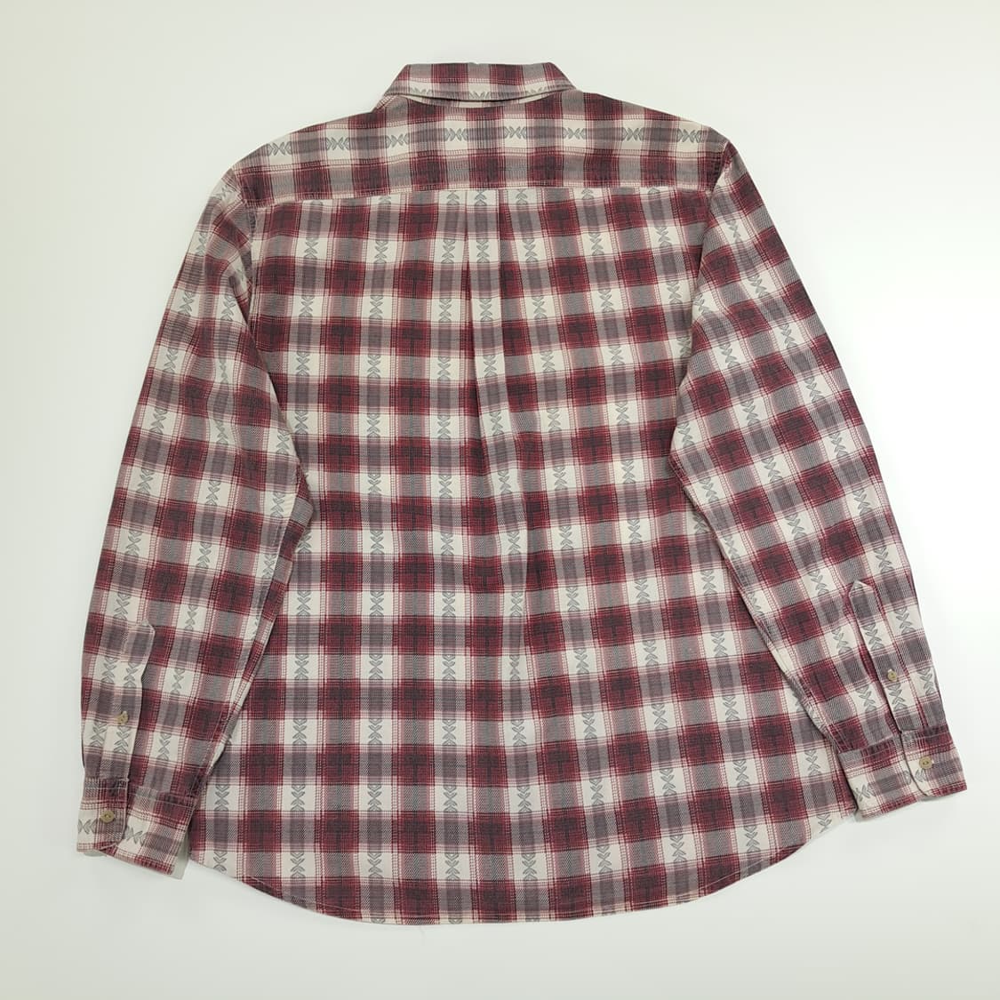 CN921 XL LEE 리 레드 프린팅 타탄체크 긴팔 셔츠 남방 상품이미지7