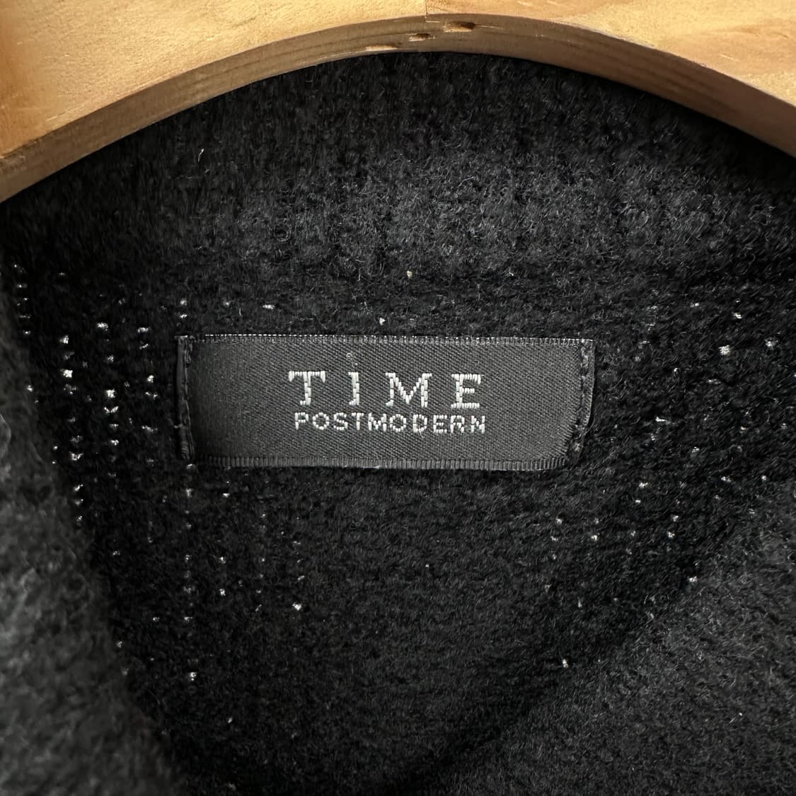 TIME 포스트모던 울 니트 하이넥 코트 FREE (90) J23 상품이미지6