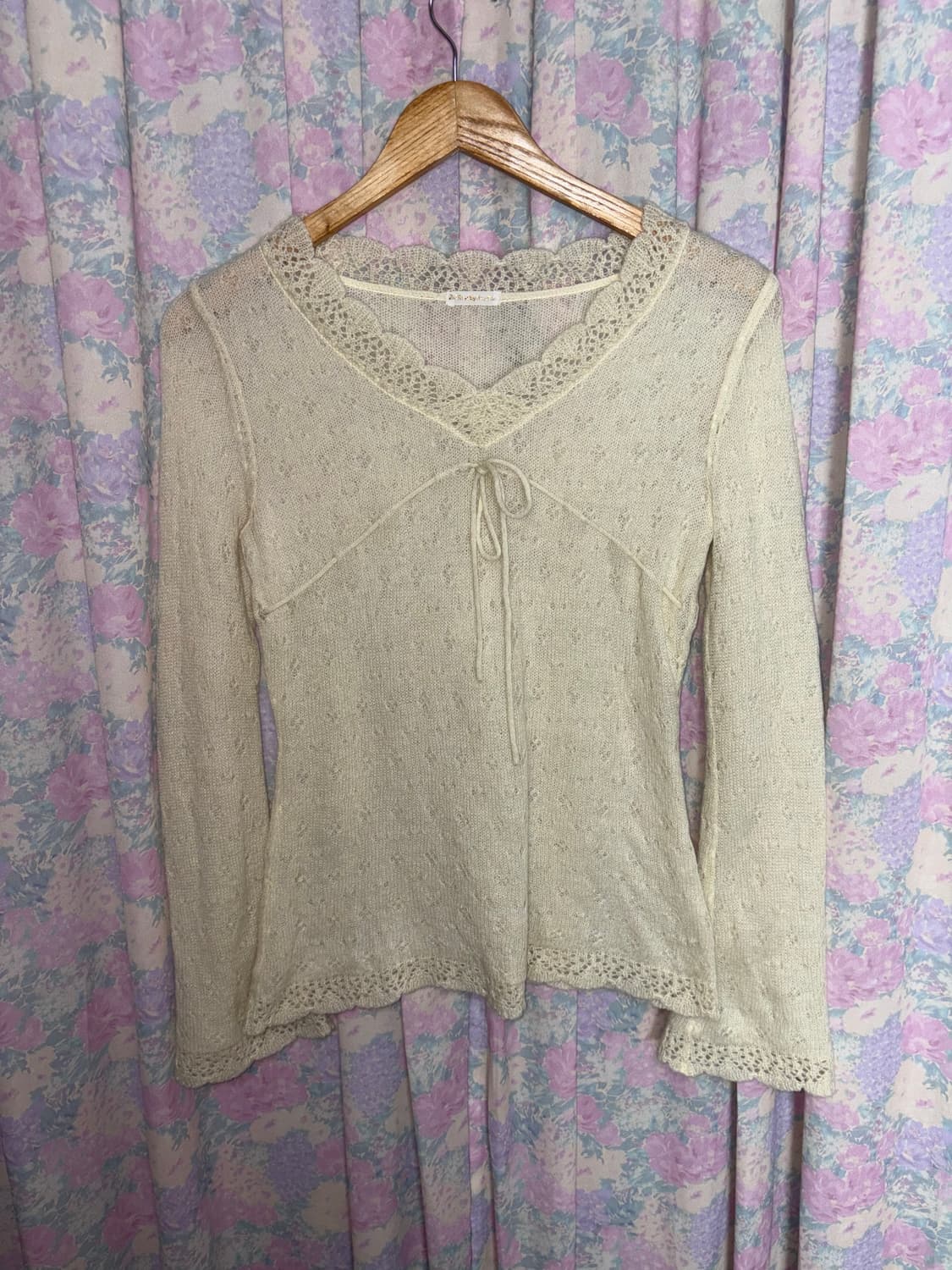 아이보리 긴소매 니트  상품이미지6