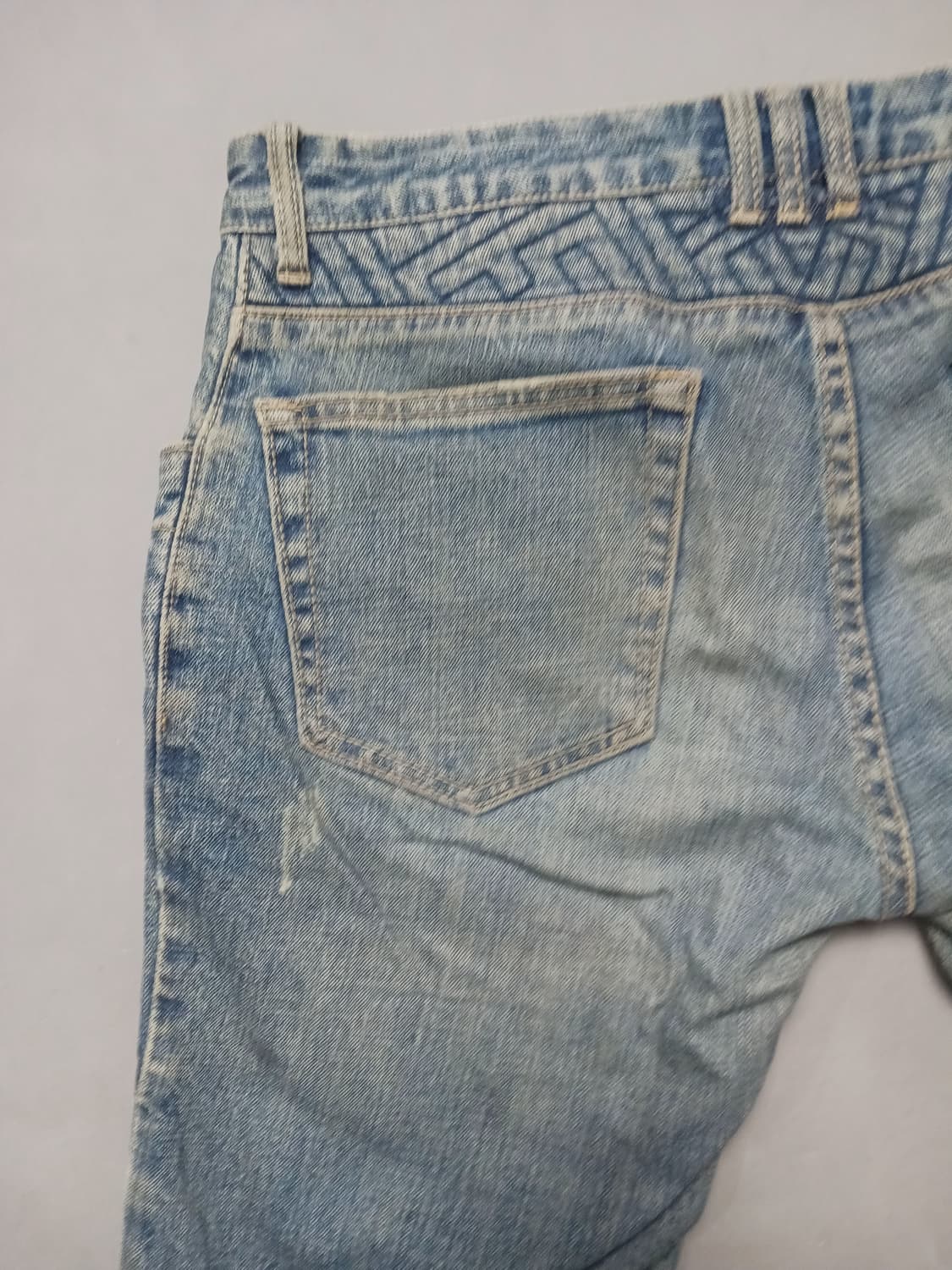 [32] 발망 빈티지 워싱 바이커진 청바지 상품이미지8
