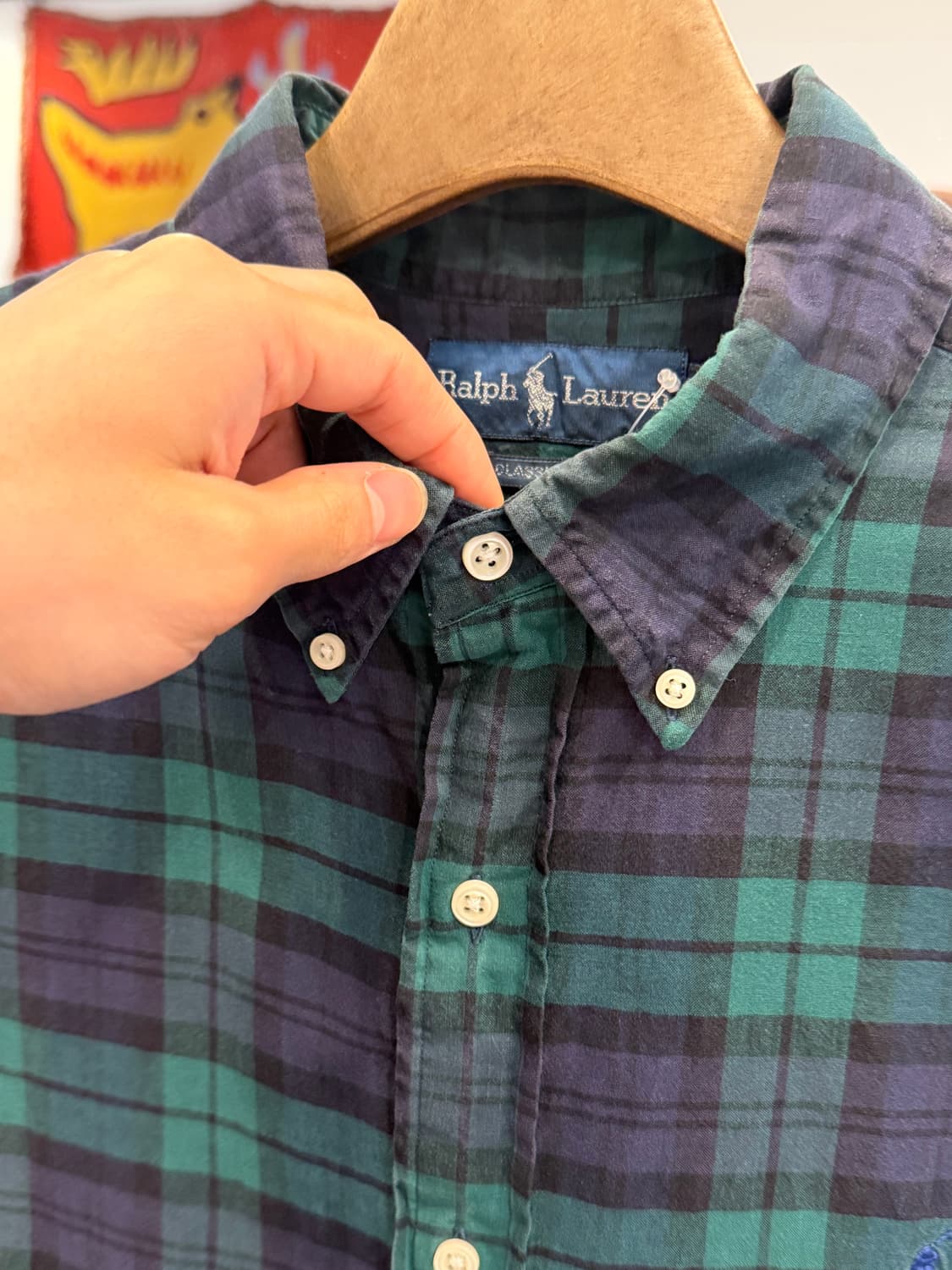 Polo ralph lauren 폴로 랄프로렌 타탄 체크 반팔 셔츠 상품이미지4