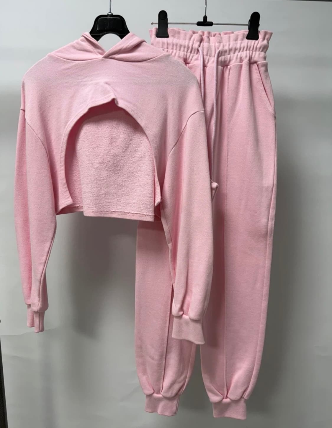 컷아웃 후드 조거 트레이닝 세트 (S) 상품이미지1