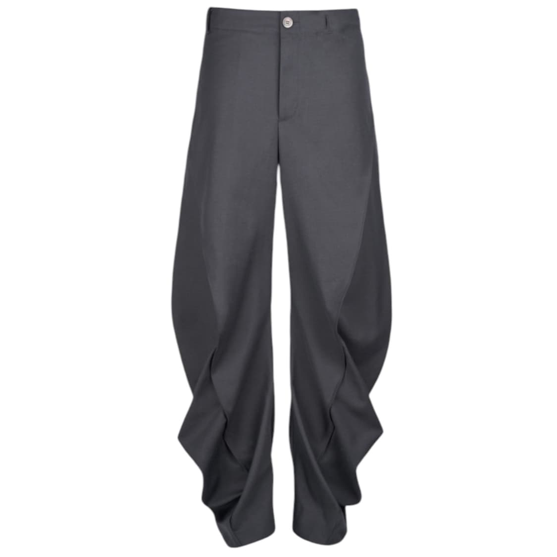 (구매) 지용킴 커브드 랩 트라우저 그레이 상품이미지1