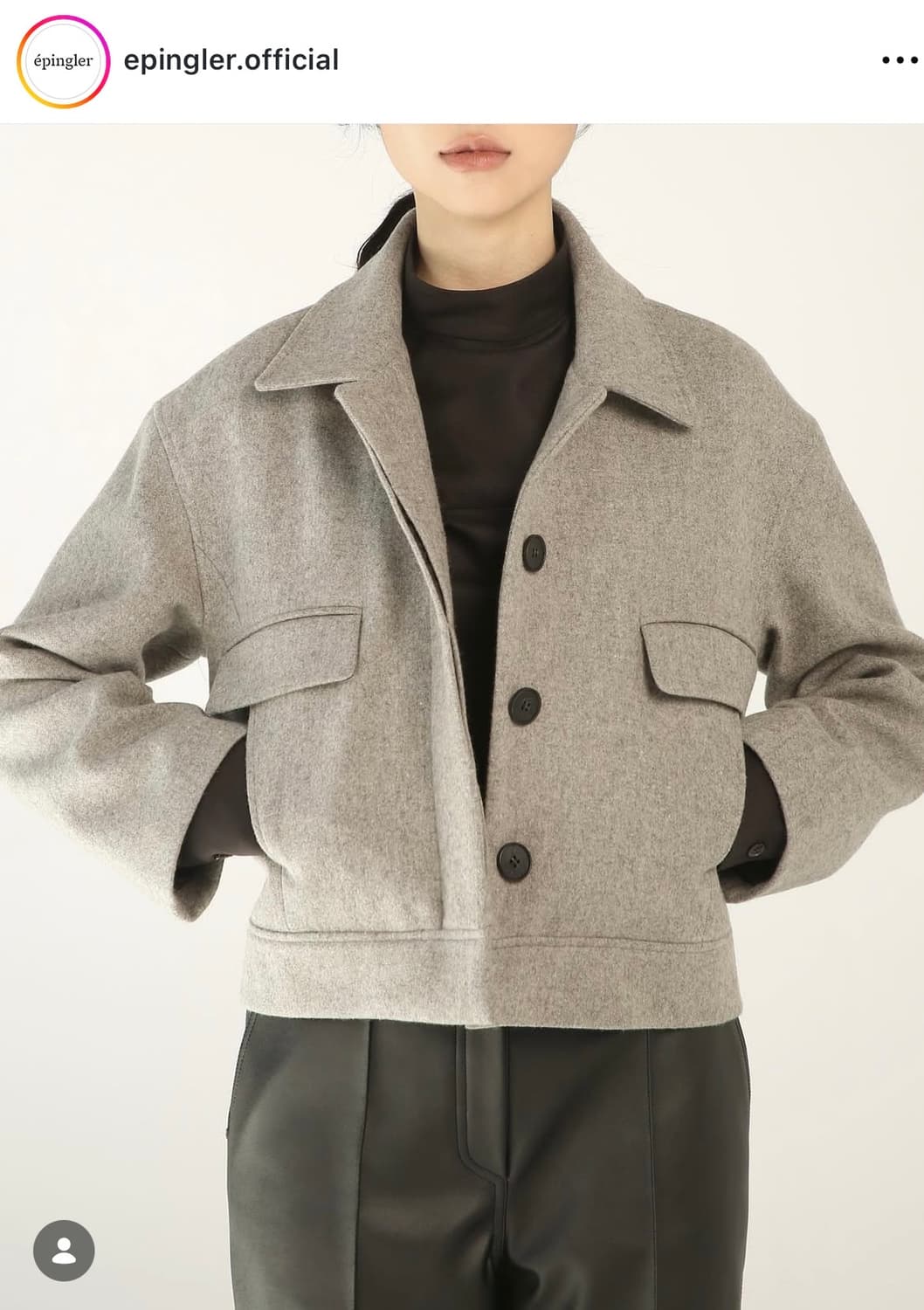 에핑글러 Épingler short coat - dusty sand 상품이미지2