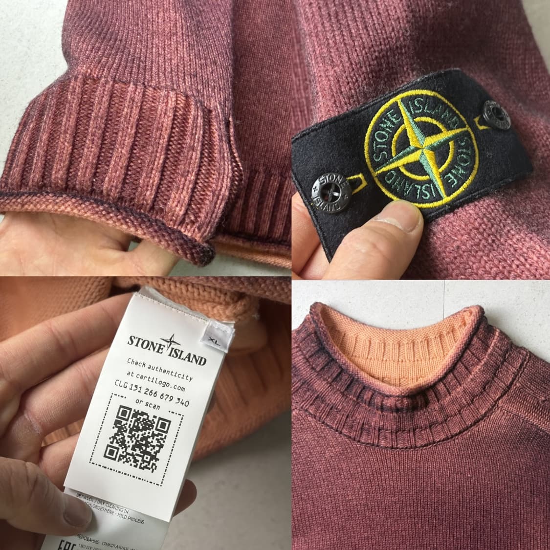 스톤아일랜드 워싱 니트 상품이미지2