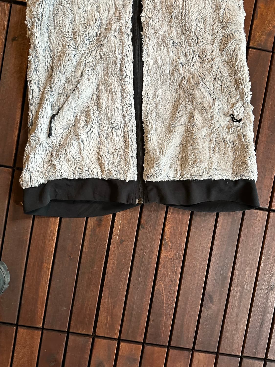 The North face white fur Vest 상품이미지6
