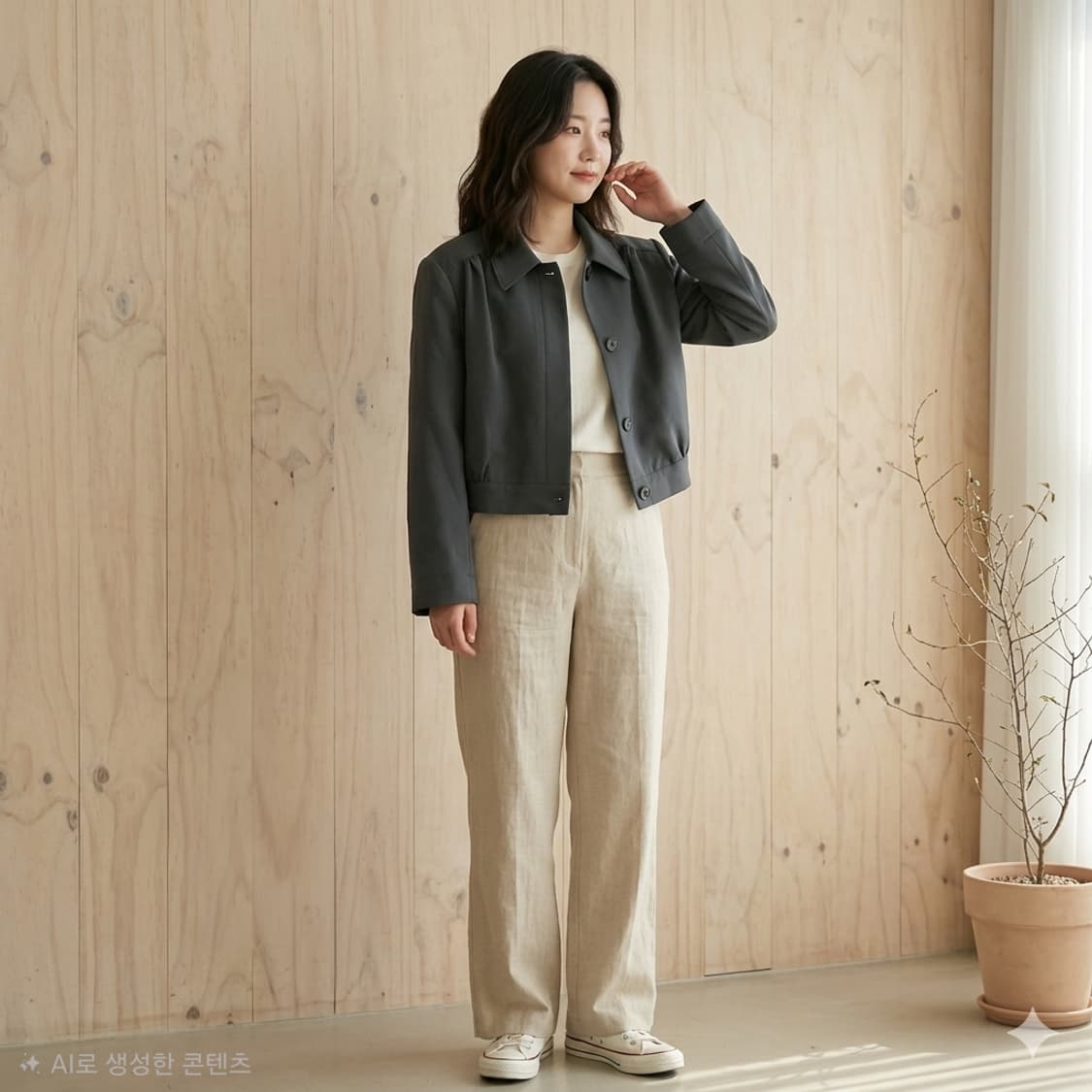 re fleur 셔링 크롭 자켓 상품이미지1