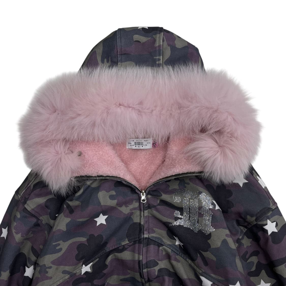 재팬 카모 딸기우유맛 울프죠 리버시블 후드 점퍼 상품이미지6