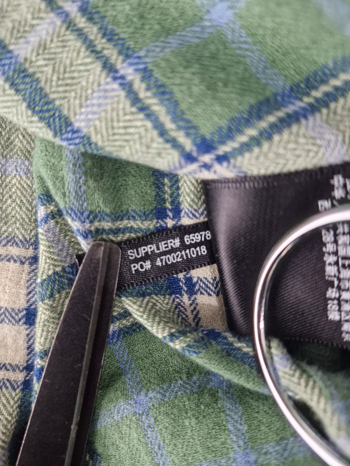 새상품)RRL 더블알엘 워크셔츠 그린체크 상품이미지10