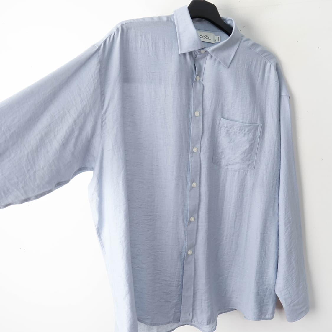 100/커스텀어클락 린넨 오버핏 롱 슬리브 셔츠 상품이미지5