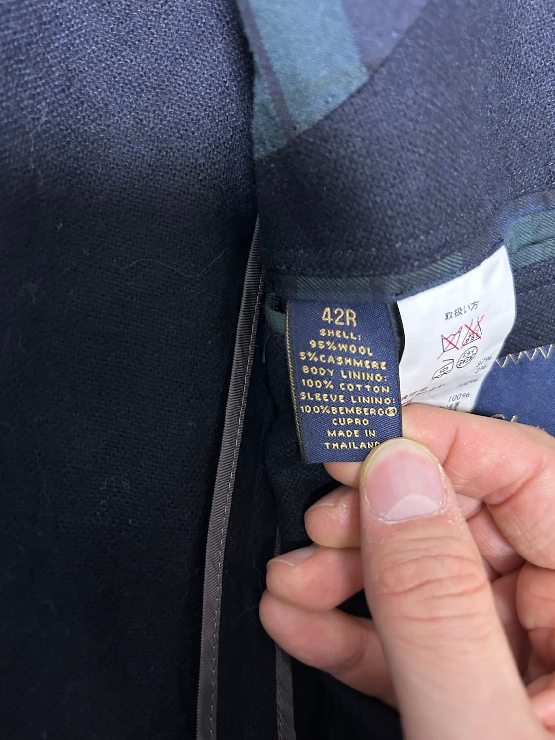 브룩스브라더스 캐시미어 혼방 블레이저 사이즈 105 상품이미지5